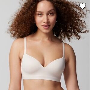 Soma Enbliss Wireless Bra 42C‎ Porcelain Beige New With Tags